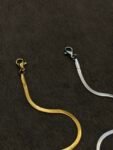 Couple Snake Chain Bracelets – Gold & Silver 🤍