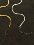 Couple Snake Chain Bracelets – Gold & Silver 🤍