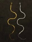 Couple Snake Chain Bracelets – Gold & Silver 🤍