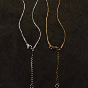 Couple round Chain Bracelets – Gold & Silver 🤍