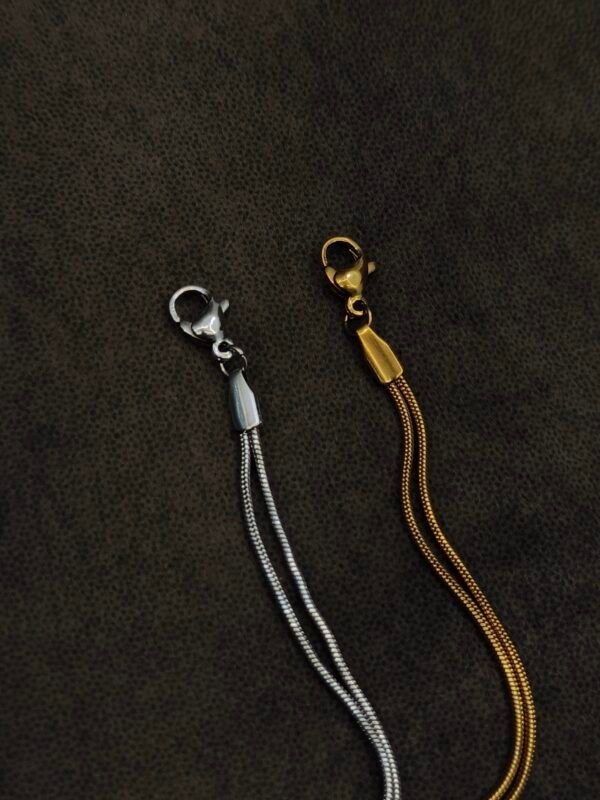Twist Knot Couple Bracelets – Gold & Silver