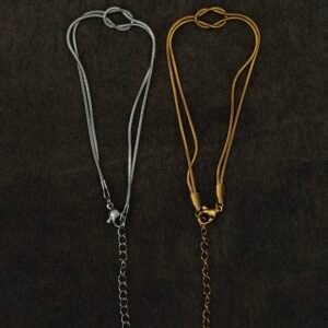 Twist Knot Couple Bracelets – Gold & Silver